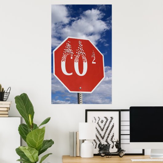 Empreinte carbone POSTER (Bureau à domicile)