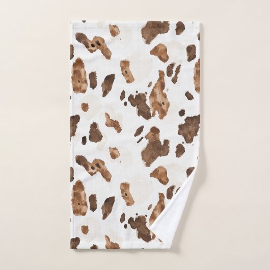 Empreinte Chocolat Brown Vache (Serviette à main)