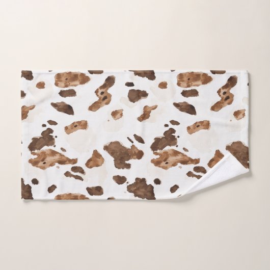 Empreinte Chocolat Brown Vache (Serviette à main)