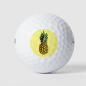 Empreinte d'ananas unique balle de golf set idée c (Devant)