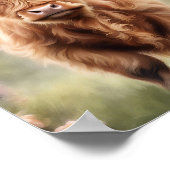 Empreinte d'art de la vache de Boho Highland, déco (Coin)