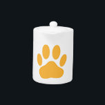 Empreinte de chien orange<br><div class="desc">Pawprint pour chien de dessin animé en Orange.</div>