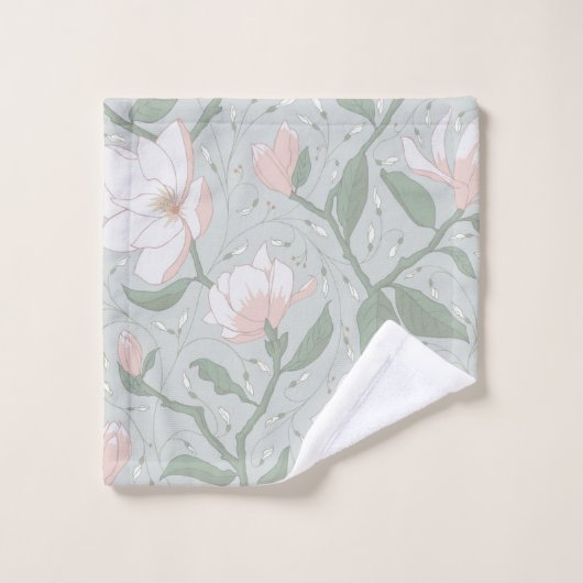 Empreinte de fleurs de Magnolia (Gant de toilette)
