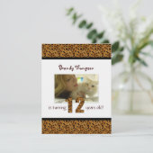 Empreinte de léopard : 12e Invitation d'anniversa (Debout devant)