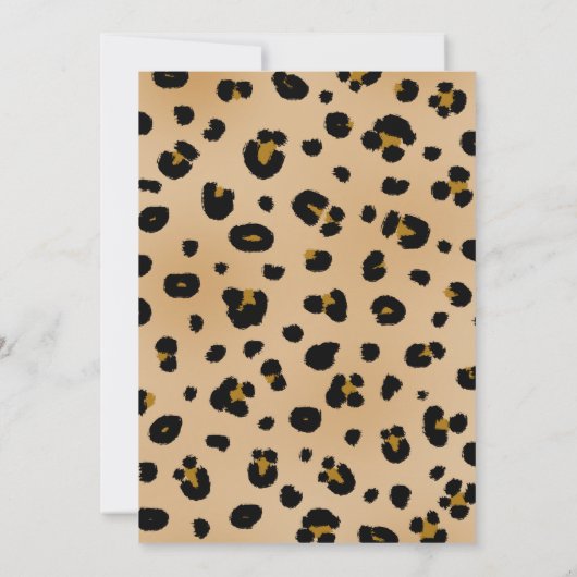 Empreinte de léopard 2012 Faire-part de diplômes (Dos)