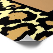 Empreinte de léopard Ado Nom de la fille Poster d' (Coin)