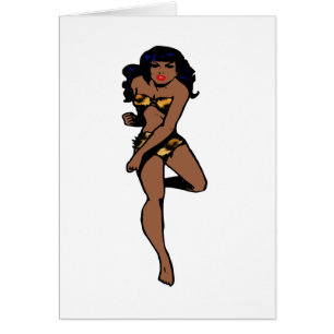 empreinte de léopard africain pin up