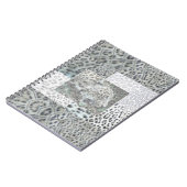 Empreinte de léopard avec Carnet Leopard Head (Côté gauche)