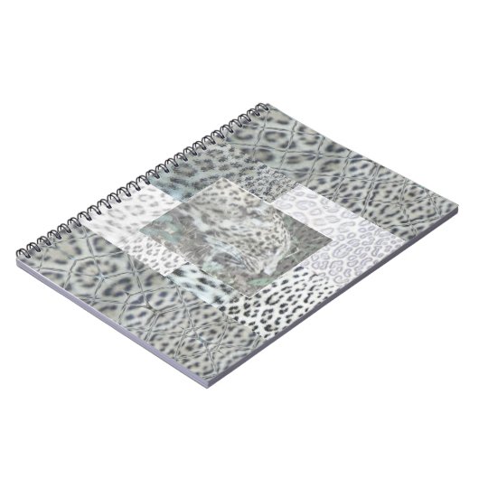 Empreinte de léopard avec Carnet Leopard Head (Côté gauche)