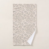 empreinte de léopard beige. (Serviette à main)