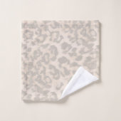 empreinte de léopard beige. (Gant de toilette)