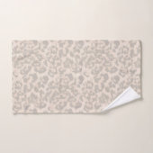 empreinte de léopard beige. (Serviette à main)