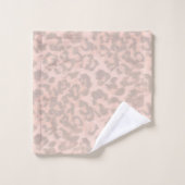 Empreinte de léopard beige. ensemble de serviettes (Gant de toilette)