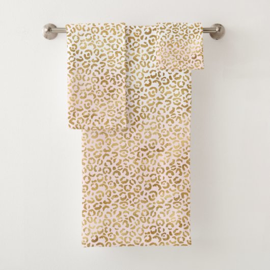 Empreinte de léopard blanc rose or     (En situation)