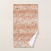 Empreinte de léopard Blush du Rose Peach crémeux (Serviette à main)