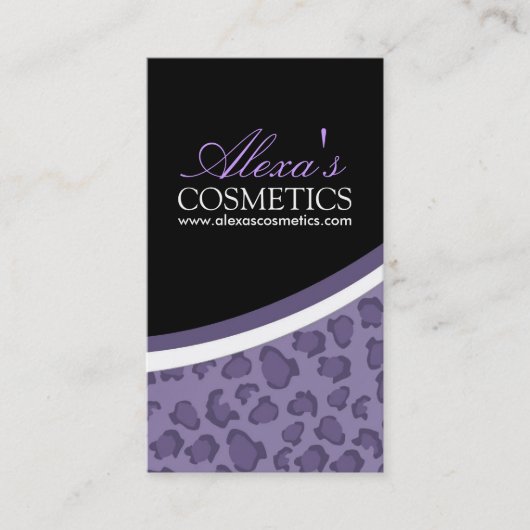 Empreinte de léopard : : Carte de visite (Devant)