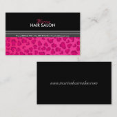 Empreinte de léopard - carte de visite (Devant / Derrière)