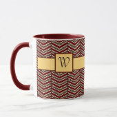 Empreinte de léopard Chevron Mug (Gauche)