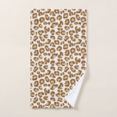 Empreinte de léopard de neige, beige, tan et crème (Serviette à main)