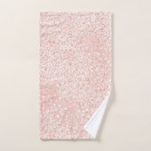 Empreinte de léopard de Parties scintillant rose v (Serviette à main)