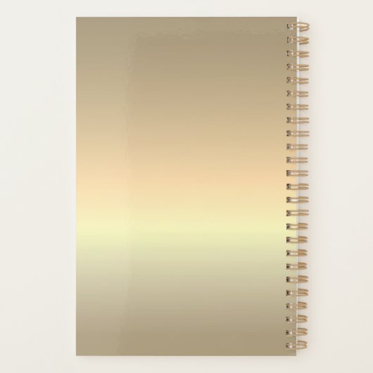 Empreinte de léopard d'or Monogrammed moderne (Dos)