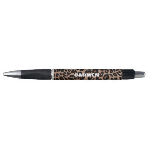 EMPREINTE DE LÉOPARD écriture de stylo