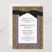 Empreinte de léopard et invitation pourpre du (Devant)