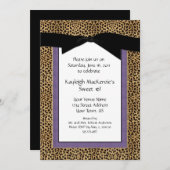 Empreinte de léopard et invitation pourpre du (Devant / Derrière)