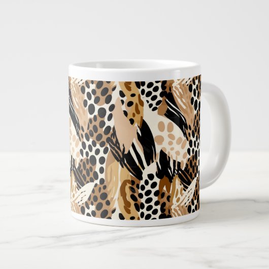 Empreinte de léopard Jumbo Mug (Devant droit)