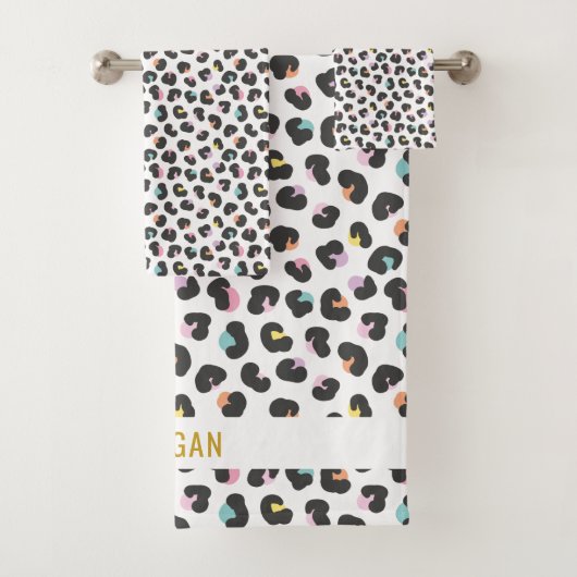 Empreinte de léopard mignon multicolore (En situation)