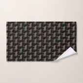 Empreinte de léopard noir (Serviette à main)