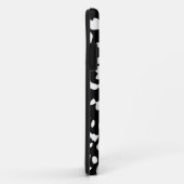 Empreinte de léopard noir et blanc iPhone 5 Coque (Dos/Droite)