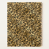 Empreinte de léopard noir et or personnalisé (Dos)