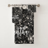 Empreinte de léopard Parties scintillant argent (En situation)