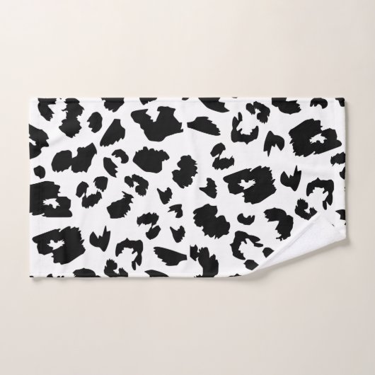 Empreinte de léopard personnalisable (Serviette à main)