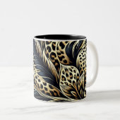 Empreinte de léopard Personnalisé Café Mug (Devant droit)