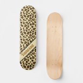 Empreinte de léopard personnalisé - Skateboard pou (Recto)