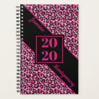 Empreinte de léopard rose et noir personnalisé 202