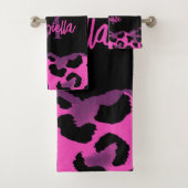 Empreinte de léopard rose et violet (En situation)