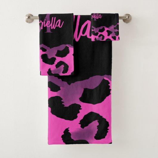 Empreinte de léopard rose et violet (En situation)