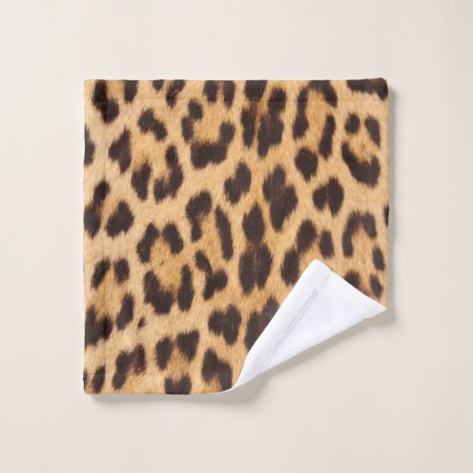 empreinte de léopard sauvage chic (Gant de toilette)