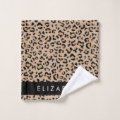 Empreinte de léopard, Spots, Leopard Brown, Votre (Gant de toilette)