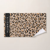 Empreinte de léopard, Spots, Leopard Brown, Votre (Serviette à main)
