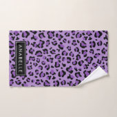 Empreinte de léopard, Spots, Leopard Violet, Votre (Serviette à main)