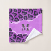 Empreinte de léopard violet (Gant de toilette)