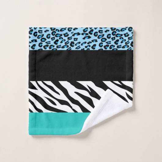 Empreinte de léopard, Zebra Print, Poster de anima (Gant de toilette)
