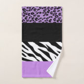 Empreinte de léopard, Zebra Print, Poster de anima (Serviette à main)