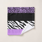 Empreinte de léopard, Zebra Print, Poster de anima (Gant de toilette)