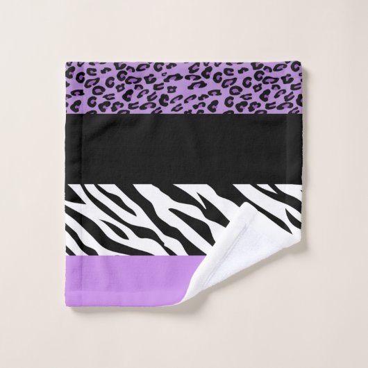 Empreinte de léopard, Zebra Print, Poster de anima (Gant de toilette)