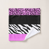 Empreinte de léopard, Zebra Print, Poster de anima (Gant de toilette)